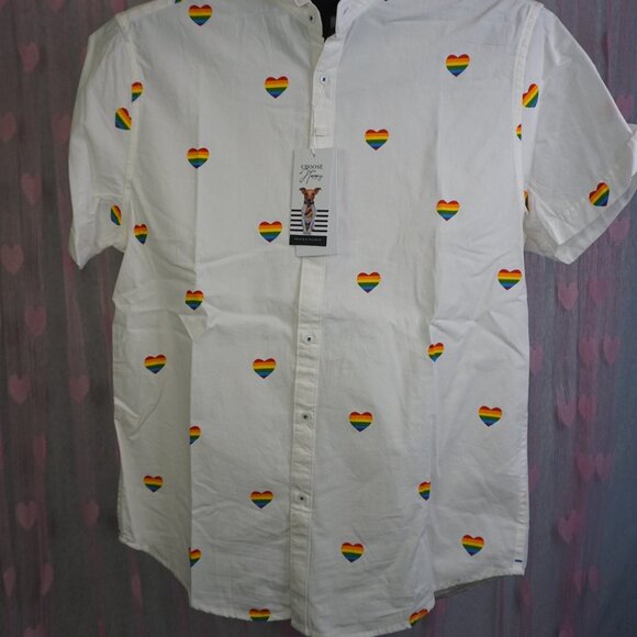 Denim & Flower Ricky Singh Button Heart Shirt - Picture 2 of 13